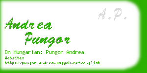 andrea pungor business card